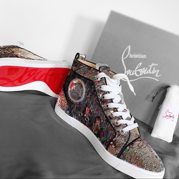 Christian Louboutin's Woman Silver Orlato sneakers - Picture 6 of 8